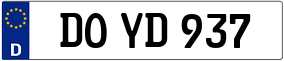 Trailer License Plate